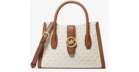 michael kors gabby medium logo satchel|Gabby Medium Logo Satchel .